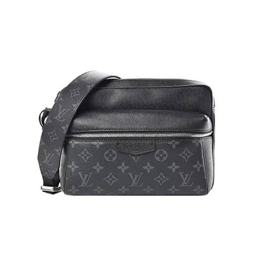UOL VL Black Colour With Monogram Outdoor Massenger Bag Side Sling Bag 30233