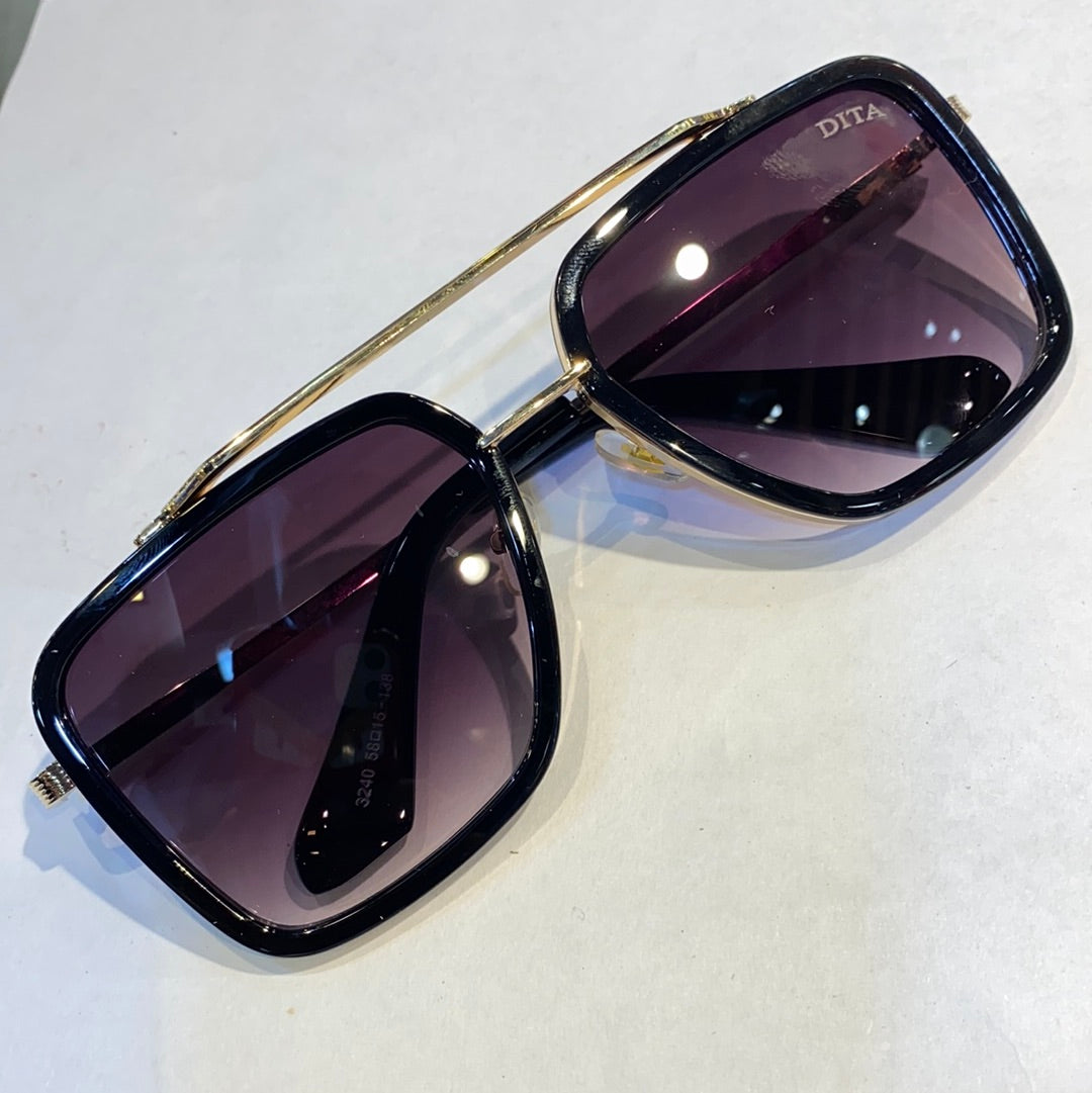 Black Gold Branded Luxury Sunglasses 3240 58 15-138