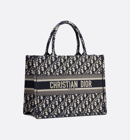 OID Blue Cream Colour Embroidery Big Size Ladies Hand Bag Tote Bag 359721