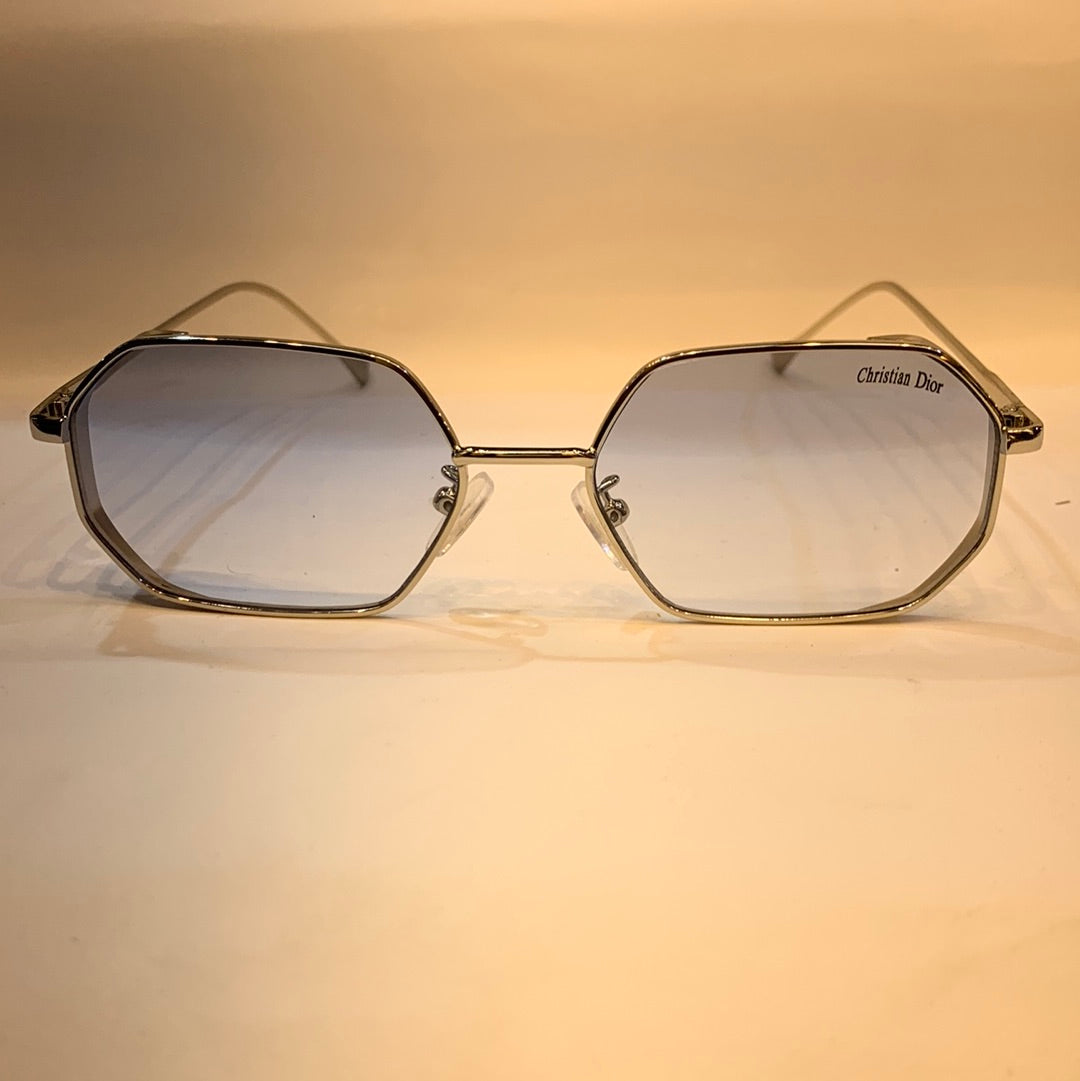 OID Sliver Frame Blue Shade Unisex Sunglasses B80 609 55 17 144