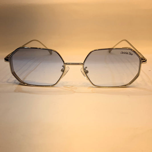 OID Sliver Frame Blue Shade Unisex Sunglasses B80 609 55 17 144