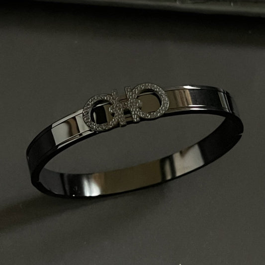 Black Design Chain Bracelet Men 502354