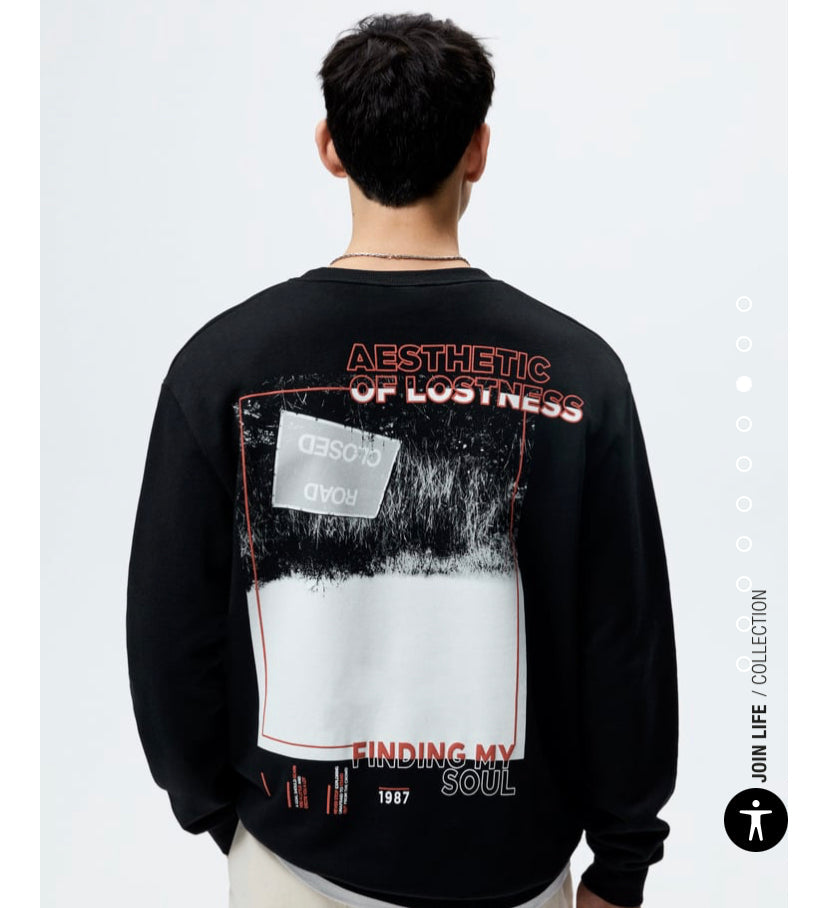 Zr Black Colour Lesson One born again Aesthetic Of Lostiness Road Closed Finding My Soul 1987 Sweatshirt