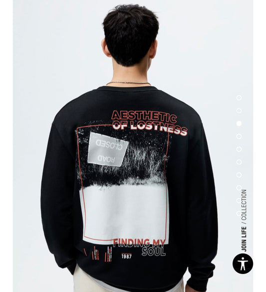Zr Black Colour Lesson One born again Aesthetic Of Lostiness Road Closed Finding My Soul 1987 Sweatshirt