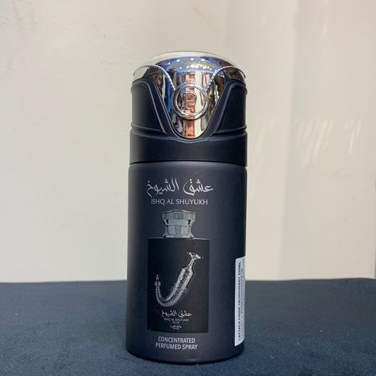 Ishq Al Shuyukh Silver Deodrant by Lattafa Pride 250ml
