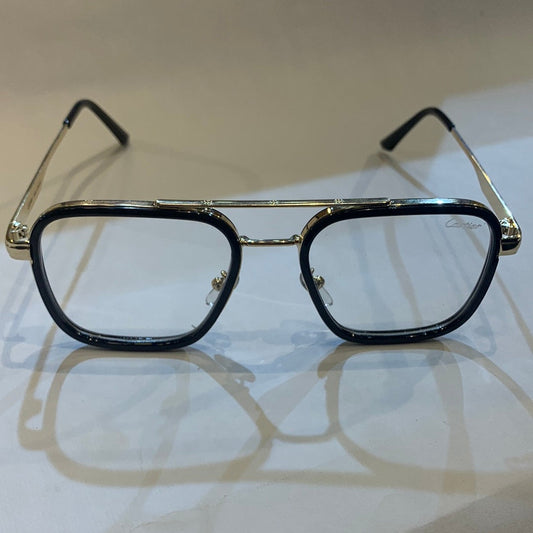 Rac Black golden Frame Transperent Shade sunglasses